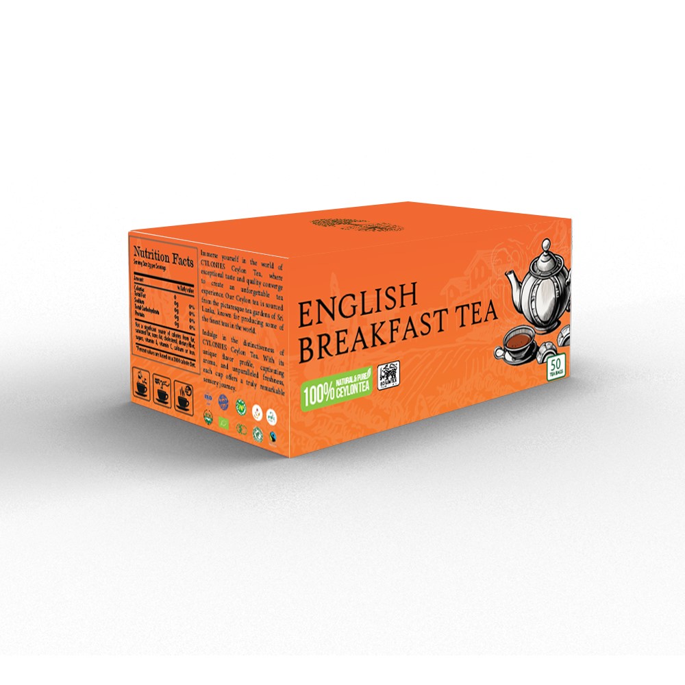 English Breakfast Tea 50 tea bags (Cardboard box)