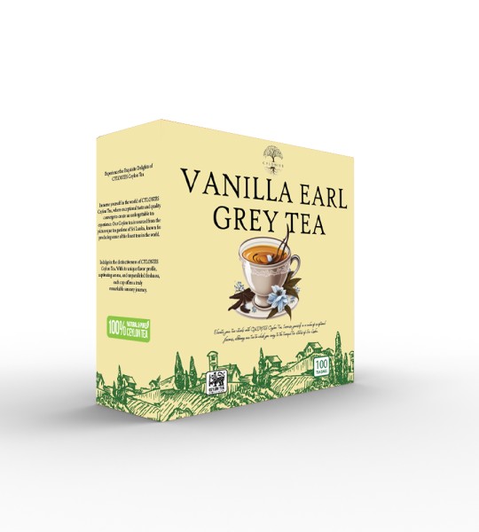 Vanilla Earl Grey Tea - 100 Tea bags (Cardboard box)