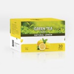 Chá Verde de Ceilão com Limão - 30 Saquinhos de Chá Pirâmide