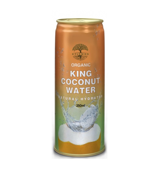 King Kokoswater - Metalen kan - 250 ml