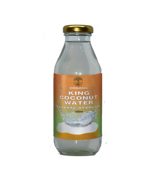 Gebotteld King Kokoswater - Glazen fles - 500 ml