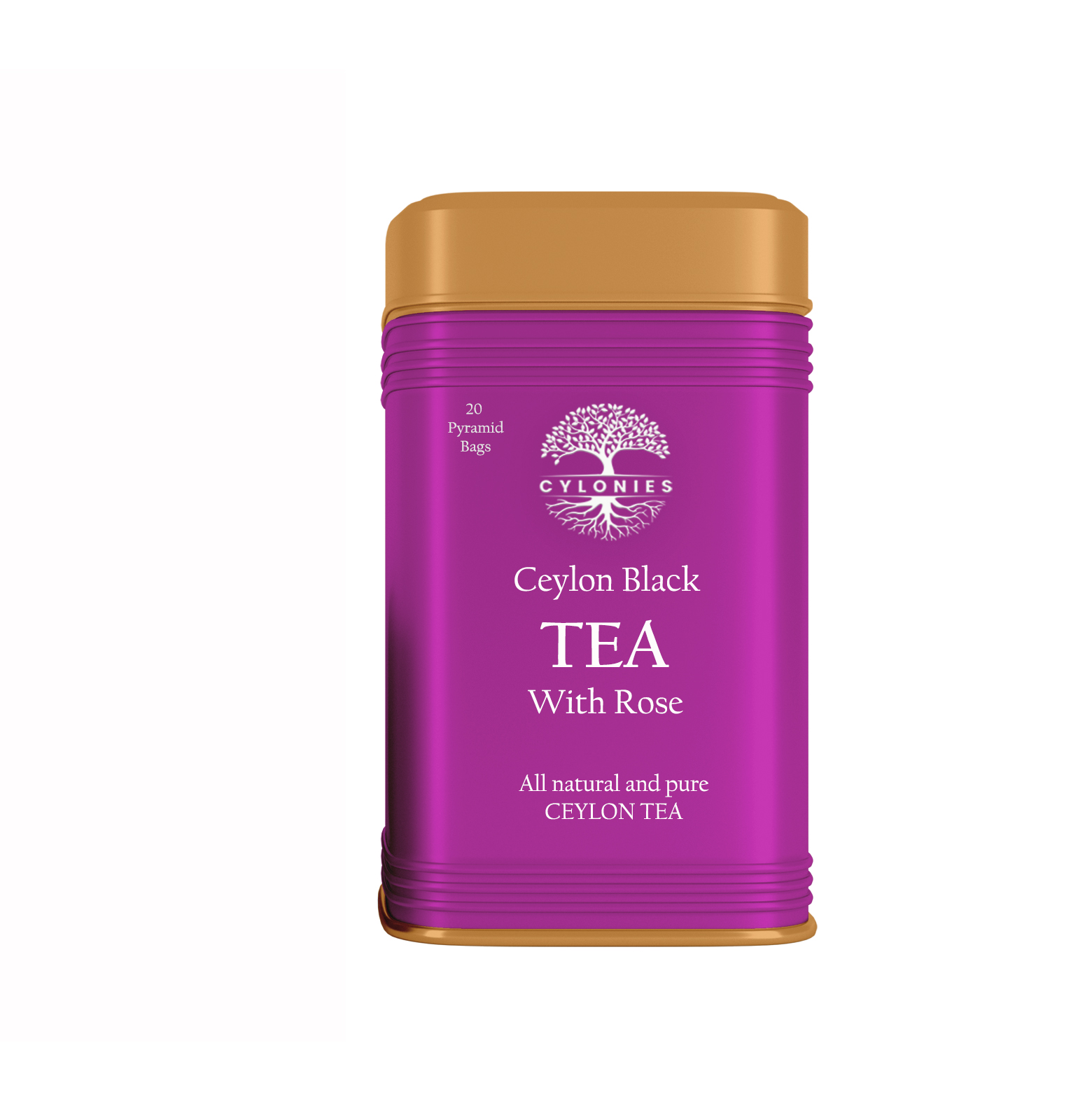 Rose Black Tea 20 Tea bags (Metal Can)