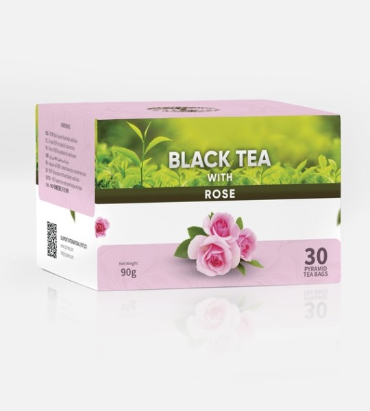 Rose Black Tea - 30 Pyramid Tea bags